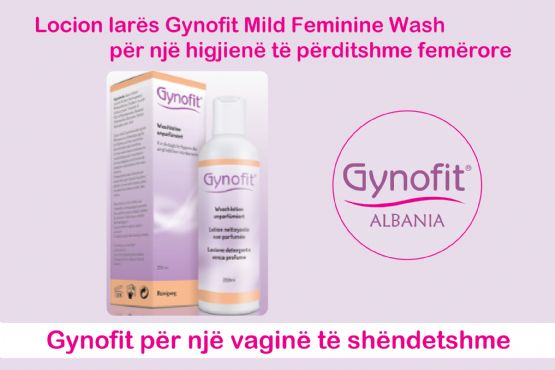 Locion larës Gynofit Mild Feminine Wash për një higjienë të përditshme femërore nga GYNOFIT ALBANIA.